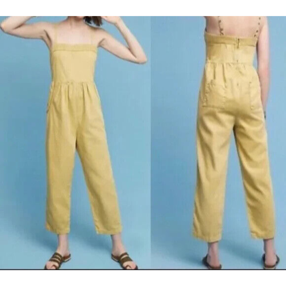 Anthropologie Jumpsuit Womens S One Piece Postmark‎ Straight Leg Bohemian